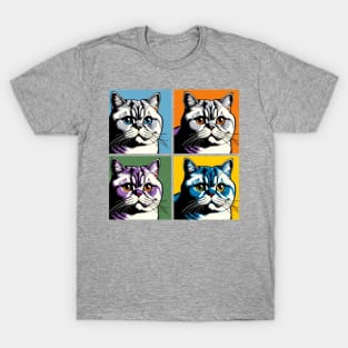 British Shorthair Pop Art- Cat Lovers T-Shirt